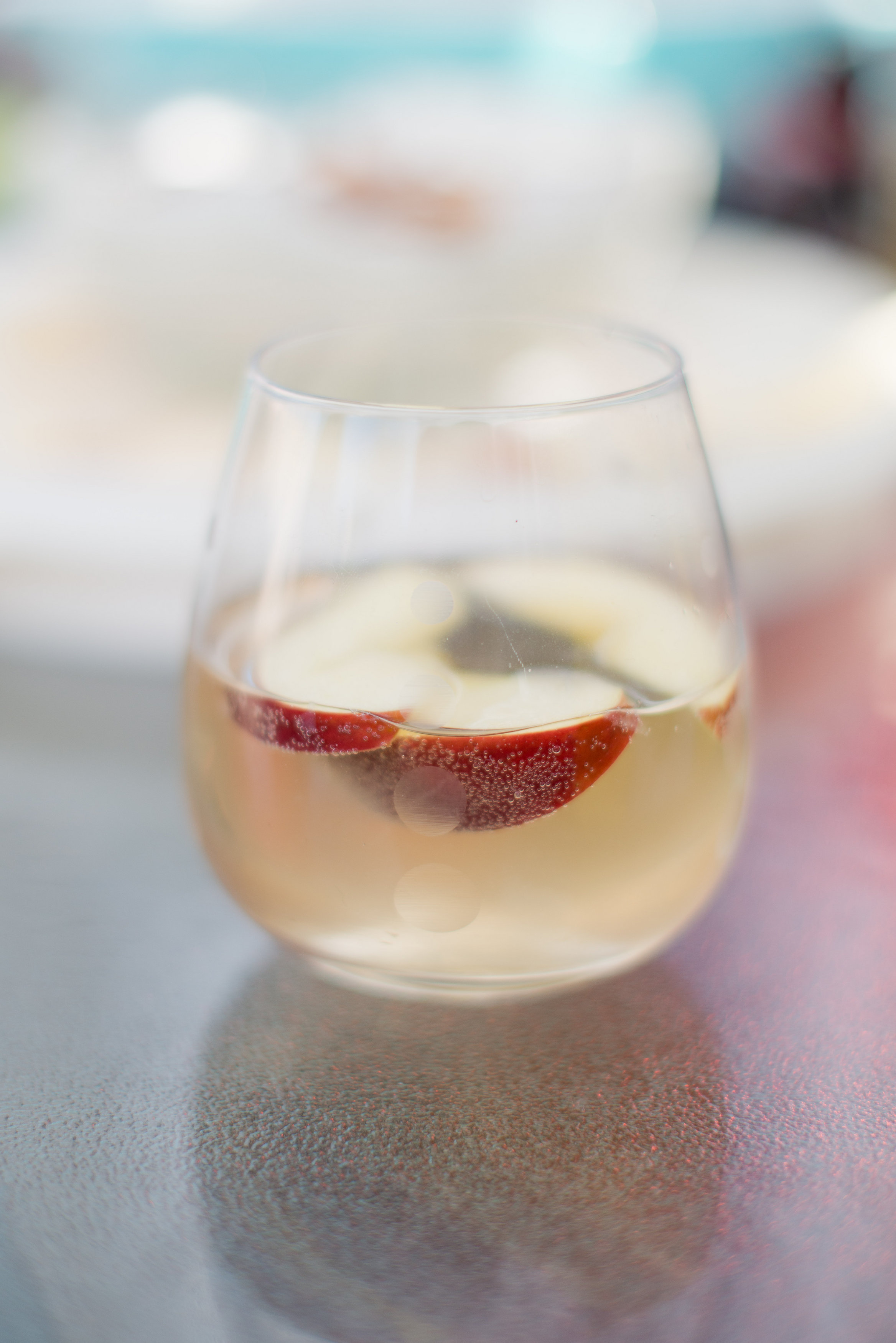 Two-Ingredient White Sangria | thedomesticblonde.com