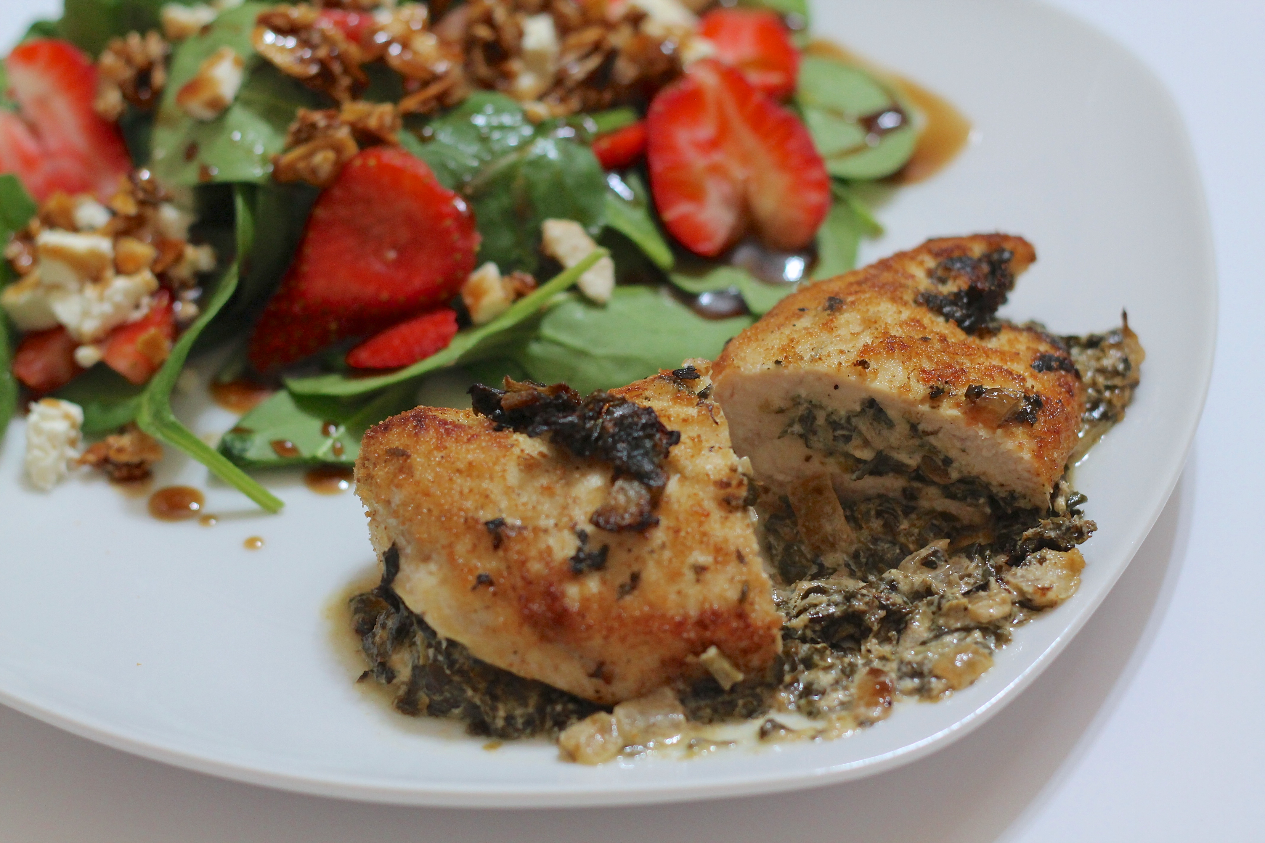 Spinach & Goat Cheese-Stuffed Chicken Breast