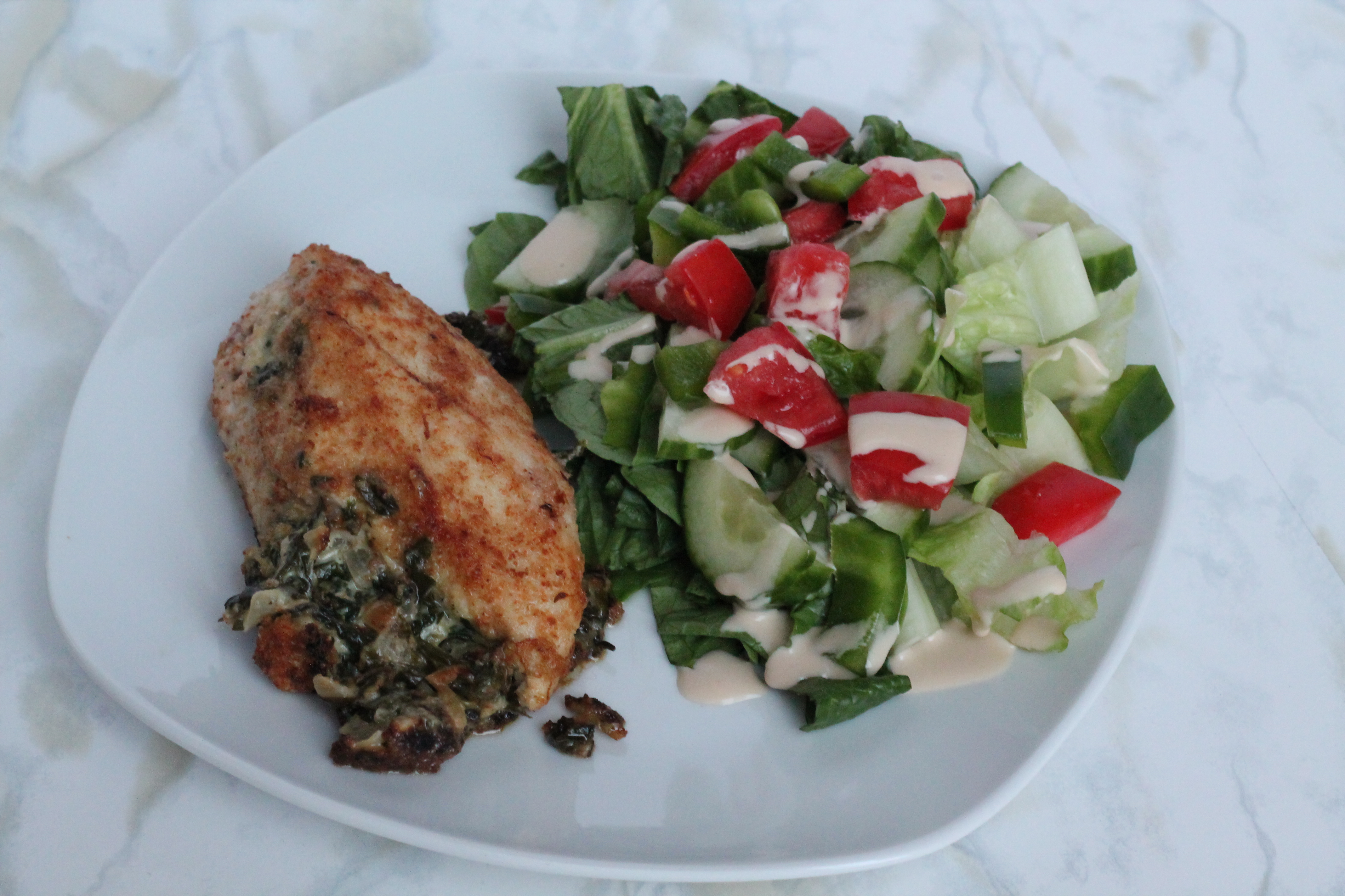 Spinach & Goat Cheese Stuffed Chicken